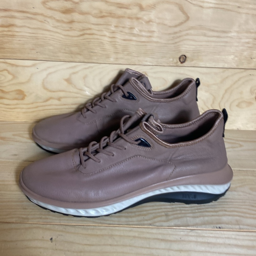 Ecco St.360 mens leather sneakers morel size 10-10.5 - Picture 3 of 12